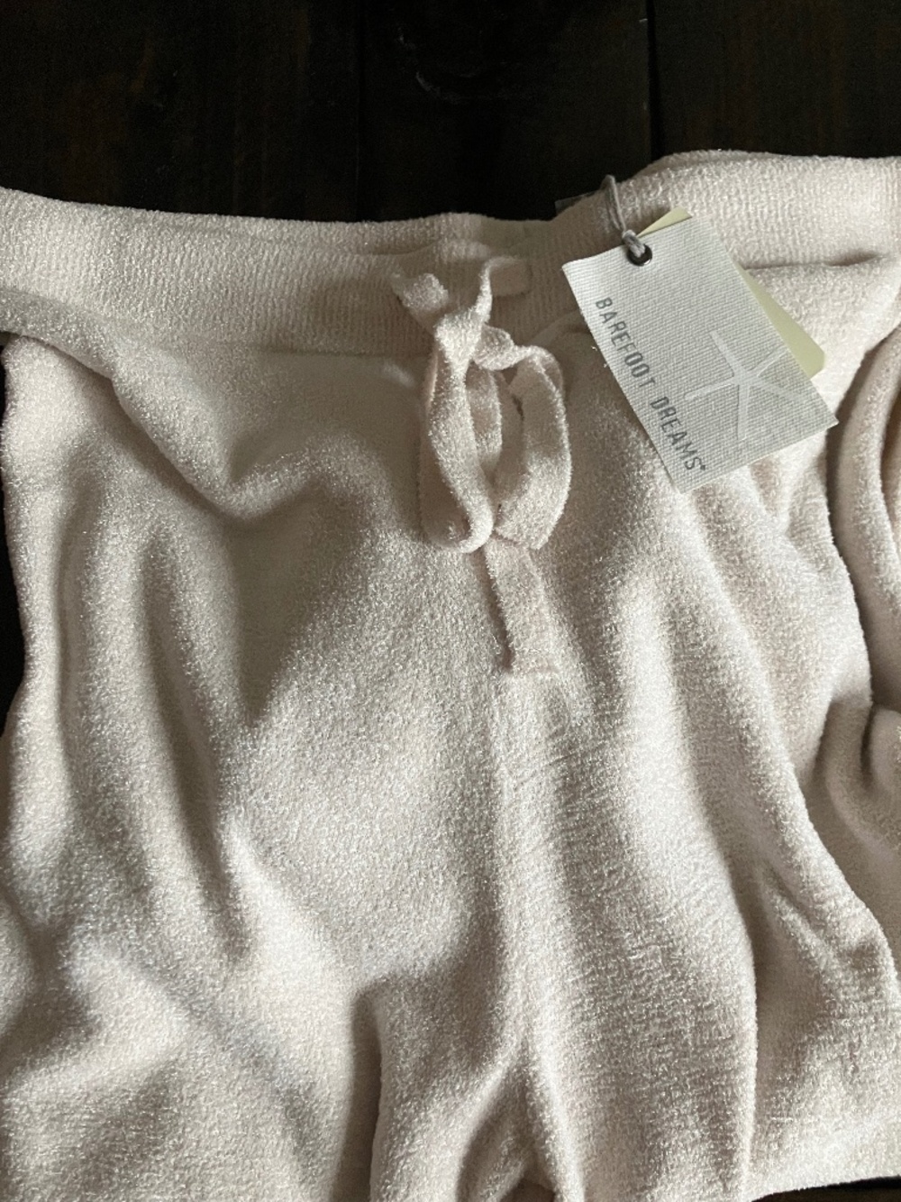NWT Barefoot Dreams CozyChic Track Pants Joggers Sand Dune